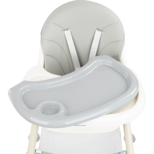 Стульчик для кормления Kikka Boo Brie 2023 (86378-005) Трансформер/ 3 года / Серый  photo 7