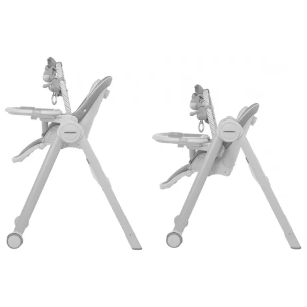 Scaun de masă FoppaPedretti MisterChef (3002-003) Clasic/ 0 luni / Light Gray  photo 4
