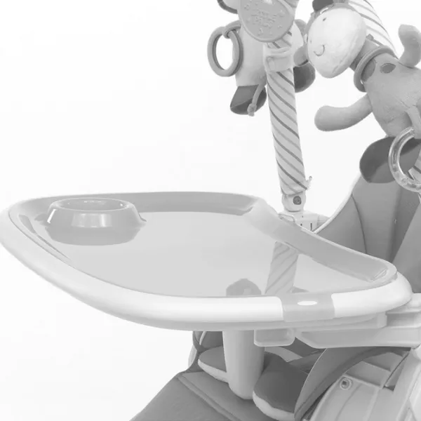 Scaun de masă FoppaPedretti MisterChef (3002-003) Clasic/ 0 luni / Light Gray  photo 7
