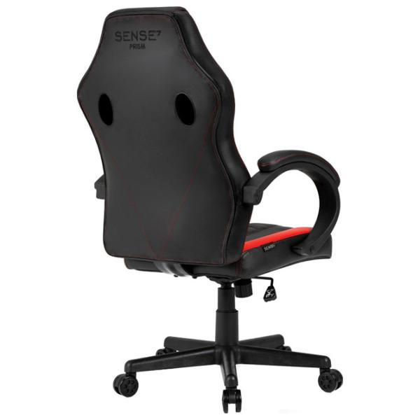 Scaun Gaming SENSE7 Prism Red Black photo 4