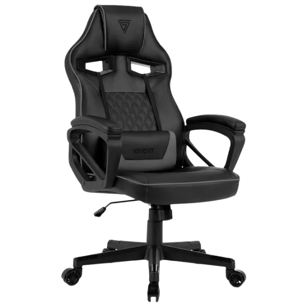 Игровое кресло SENSE7 Knight Серый Черный photo 2