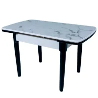 Кухонный стол Magnus DT A56 Дерево, стекло/ Черный photo 2