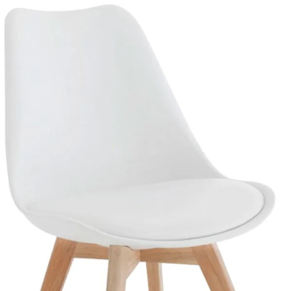 Scaun de bucătărie Magnus 7053 Piele artificială/ White photo 2