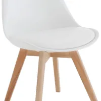 Scaun de bucătărie Magnus 7053 Piele artificială/ White photo 3