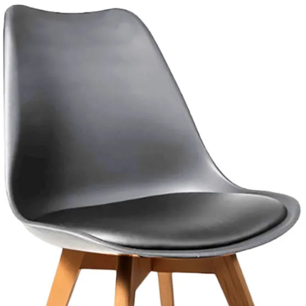 Scaun de bucătărie Magnus 7053 Piele artificială/ Gray photo 2