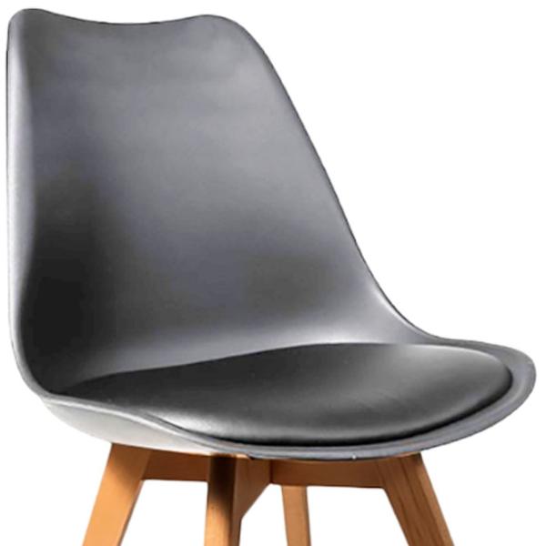 Scaun de bucătărie Magnus 7053 Piele artificială/ Gray photo 2