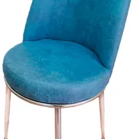 Scaun de bucătărie Magnus Gold 112 Stofă/ Azure photo 3