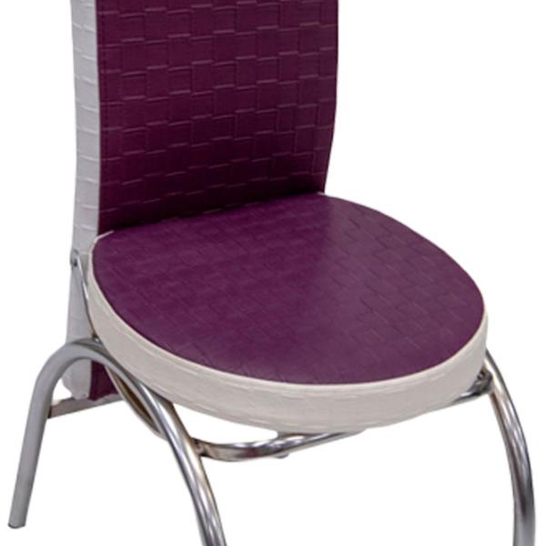 Кухонный стул Magnus Merchan ЭКО Кожа/ Фиолетовый Белый photo 2 Кухонный стул Magnus Merchan ЭКО Кожа/ Фиолетовый Белый photo 2