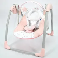 Leagăn pentru bebeluși Kikka Boo Chillo (83678-005) 11 kg/ Pink photo 2