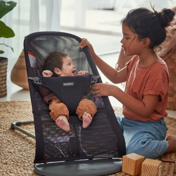 Leagăn pentru bebeluși BabyBjorn Bliss Mesh (482-002) 13 kg/ Anthracite photo 4