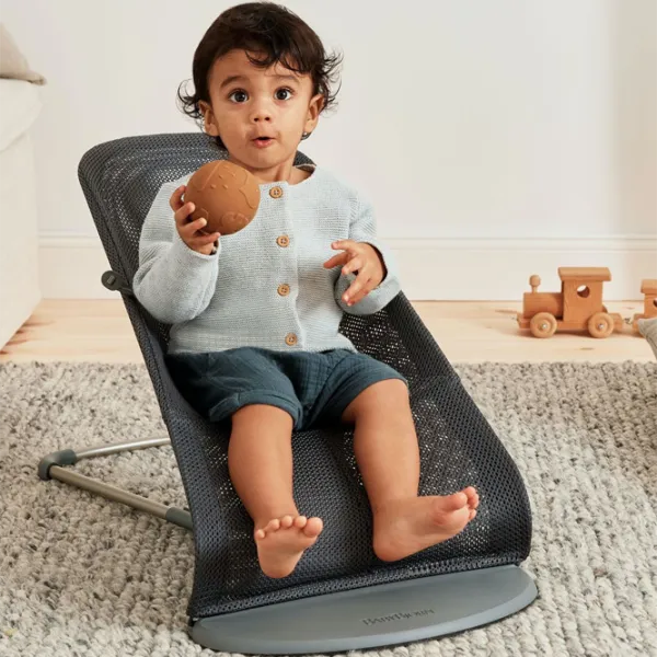 Leagăn pentru bebeluși BabyBjorn Bliss Mesh (482-002) 13 kg/ Anthracite photo 5