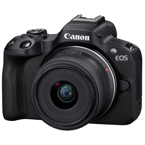 Cameră foto Canon EOS R50 RF-S 18-45 f/ 4.5-6.3 IS STM Kit CMOS/ Black photo 2 Cameră foto Canon EOS R50 RF-S 18-45 f/ 4.5-6.3 IS STM Kit CMOS/ Black photo 2