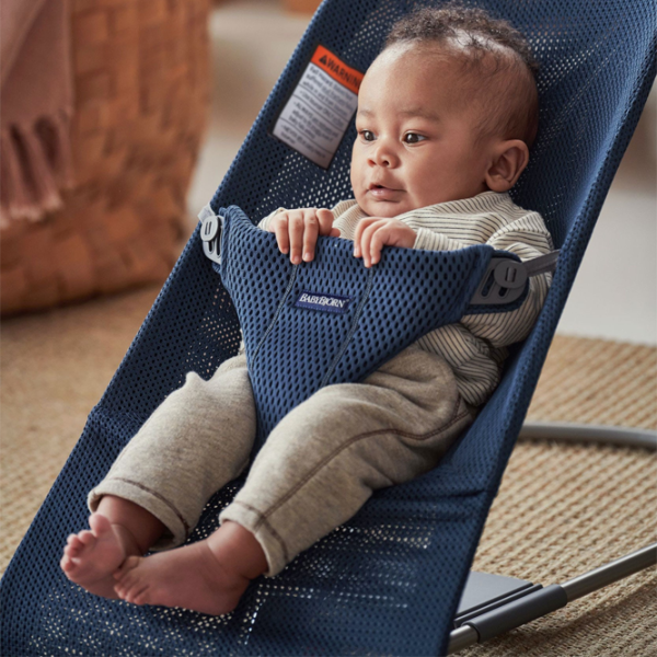 Leagăn pentru bebeluși BabyBjorn Bliss Mesh (482-014) 13 kg/ Blue photo 2