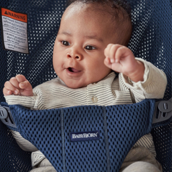 Leagăn pentru bebeluși BabyBjorn Bliss Mesh (482-014) 13 kg/ Blue photo 5