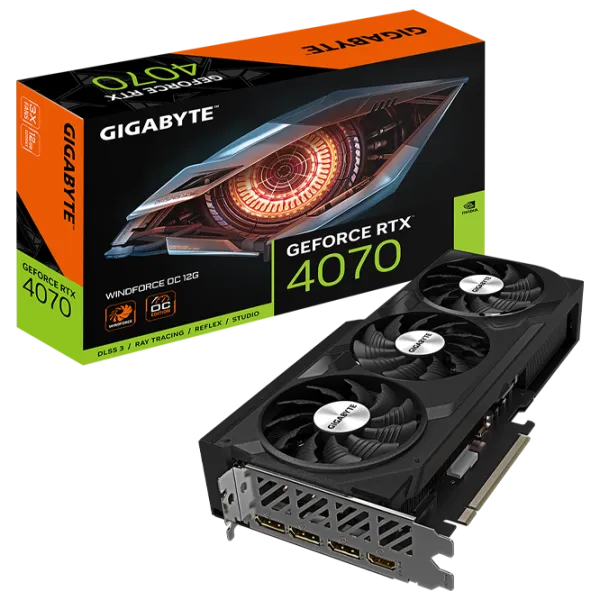 Видеокарта Gigabyte GeForce RTX 4070 WINDFORCE OC PCI Express x16 4.0 / 12 ГБ photo 7