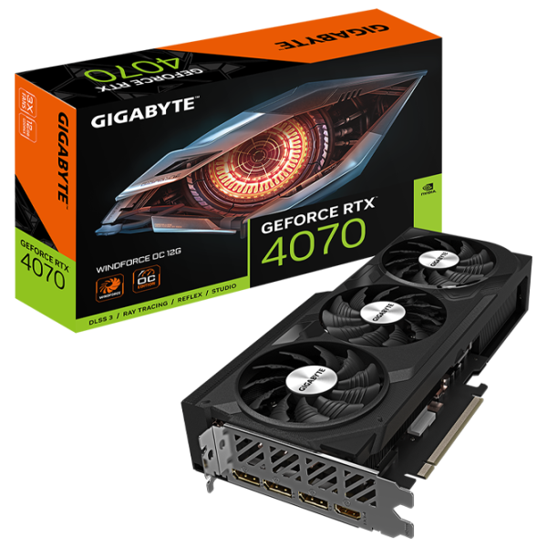Видеокарта Gigabyte GeForce RTX 4070 WINDFORCE OC PCI Express x16 4.0 / 12 ГБ photo 7