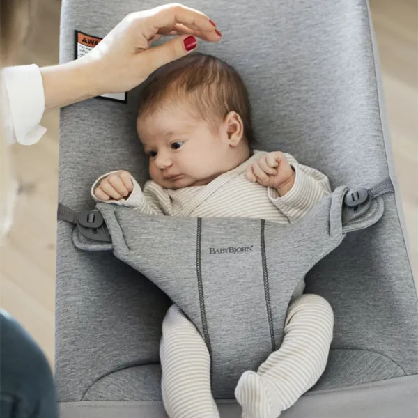 Leagăn pentru bebeluși BabyBjorn Bliss (482-011) 13 kg/ Light Gray photo 3