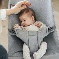 Leagăn pentru bebeluși BabyBjorn Bliss (482-011) 13 kg/ Light Gray photo 3