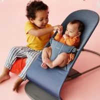Leagăn pentru bebeluși BabyBjorn Bliss (482-009) 13 kg/ Blue photo 2