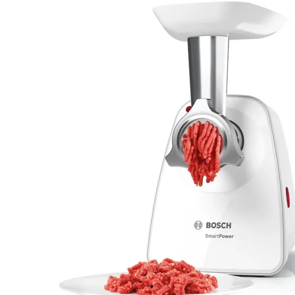 Mașină de tocat carne Bosch MMWPL2000 1500 W/ 1.7 kg/ min/ White photo 4