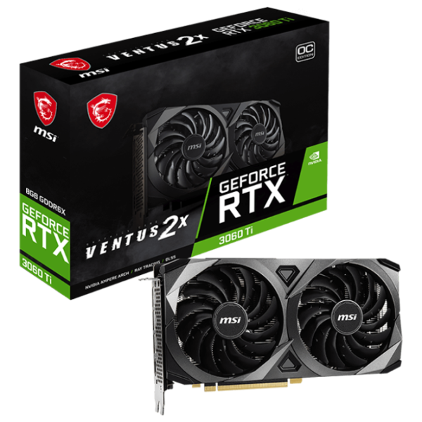 Placă video MSI GeForce RTX 3060 Ti VENTUS 2X 8GD6X OC PCI Express x16 4.0 / 8 GB photo 5 Placă video MSI GeForce RTX 3060 Ti VENTUS 2X 8GD6X OC PCI Express x16 4.0 / 8 GB photo 5