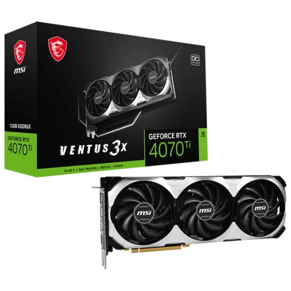 Placă video MSI GeForce RTX 4070 Ti VENTUS 3X 12G OC PCI Express x16 4.0 / 12 GB photo 7 Placă video MSI GeForce RTX 4070 Ti VENTUS 3X 12G OC PCI Express x16 4.0 / 12 GB photo 7