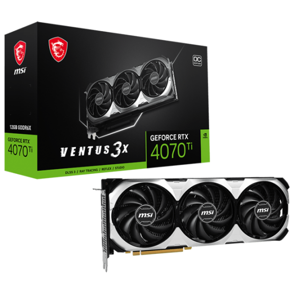 Placă video MSI GeForce RTX 4070 Ti VENTUS 3X 12G OC PCI Express x16 4.0 / 12 GB photo 7 Placă video MSI GeForce RTX 4070 Ti VENTUS 3X 12G OC PCI Express x16 4.0 / 12 GB photo 7