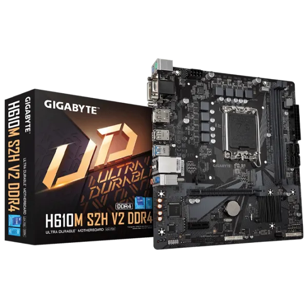 Placă de bază Gigabyte H610M S2H V2 mATX/ Intel H610 photo 6