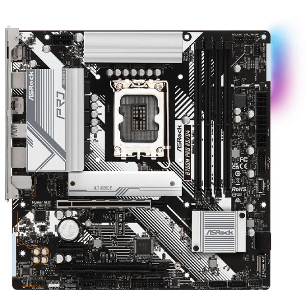 Материнская плата ASRock B760M PRO RS/ D4 mATX/ Intel B760 photo 2