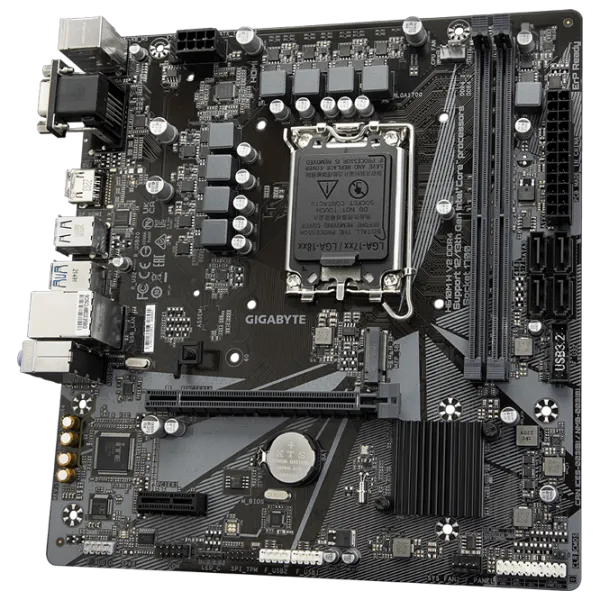 Материнская плата Gigabyte H610M H V2 mATX / Intel H610 photo 3