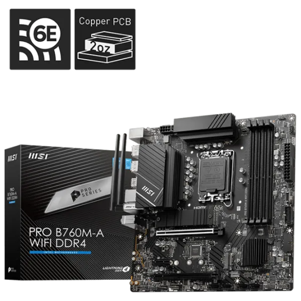 Материнская плата MSI PRO B760M-A WIFI mATX/ Intel B760M photo 5