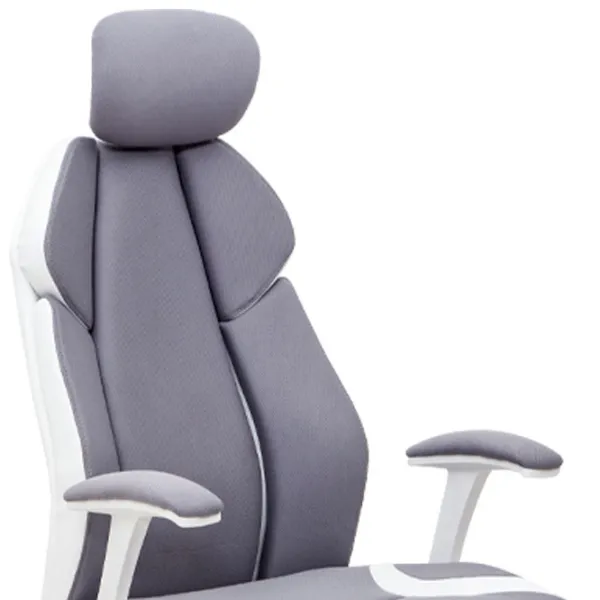 Fotoliu de birou Magnus CR 7029H Stofă, ECO piele/ White photo 2