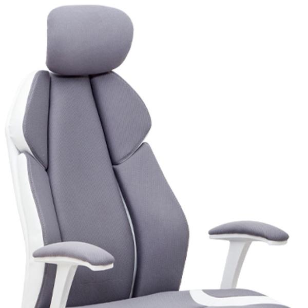 Fotoliu de birou Magnus CR 7029H Stofă, ECO piele/ White photo 2