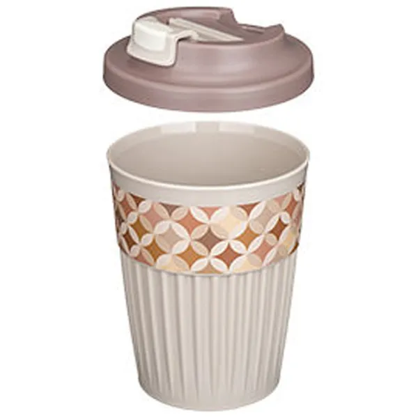 Pahar Bytplast Phibo 0.35l / Polipropilenă / Beige photo 2