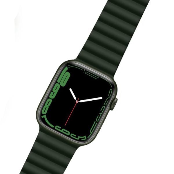 Ремешок Apple Watch WA07 Flexible series magnetic strap Силикон/
42, 44, 45, 49 мм / Зеленый  photo 2 Ремешок Apple Watch WA07 Flexible series magnetic strap Силикон/
42, 44, 45, 49 мм / Зеленый  photo 2
