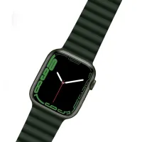 Ремешок Apple Watch WA07 Flexible series magnetic strap Силикон/
42, 44, 45, 49 мм / Зеленый photo 2