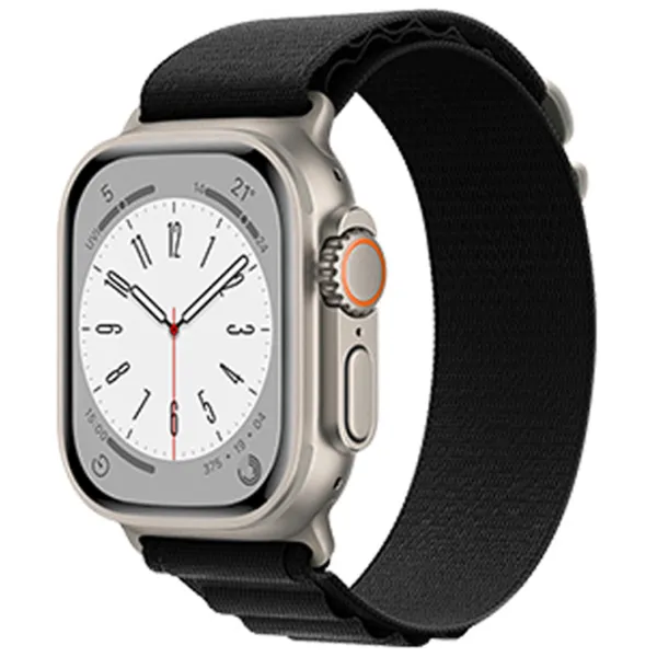 Ремень Apple Watch WA13 Original series alpine loop nylon strap Nailon/ 42, 44, 45, 49 мм/ Черный photo 2