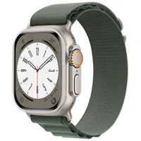 Ремень Apple Watch WA13 Original series alpine loop nylon strap Nailon/ 42, 44, 45, 49 мм/ Зелёный photo 2