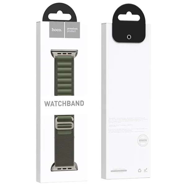 Curelușă Apple Watch WA13 Original series alpine loop nylon strap Nailon/ 42, 44, 45, 49 mm/ Green photo 3 Curelușă Apple Watch WA13 Original series alpine loop nylon strap Nailon/ 42, 44, 45, 49 mm/ Green photo 3