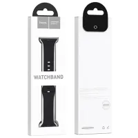 Curelușă Apple Watch WA15 Flexible series 8-character buckle solid color silicone strap Silicon/
38, 40, 41 mm / Black photo 4