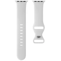 Curelușă Apple Watch WA15 Flexible series 8-character buckle solid color silicone strap Silicon/
38, 40, 41 mm / White photo 3