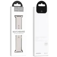 Curelușă Apple Watch WA15 Flexible series 8-character buckle solid color silicone strap Silicon/
38, 40, 41 mm / White photo 5