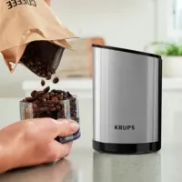 Кофемолка KRUPS GX204D10 Роторный нож/ 85 г/ Серебристый photo 4