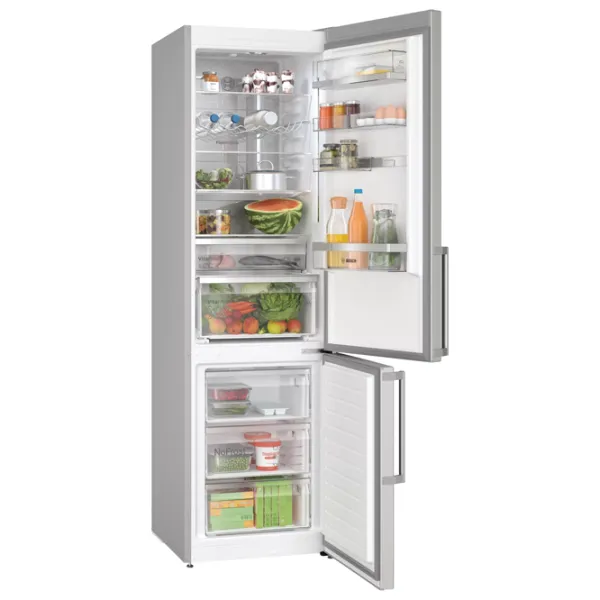 Frigider Bosch KGN39AIBT cu congelator jos 363 l / 203 cm / Inox photo 3