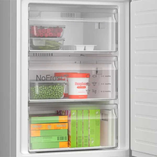 Frigider Bosch KGN39AIBT cu congelator jos 363 l / 203 cm / Inox photo 7