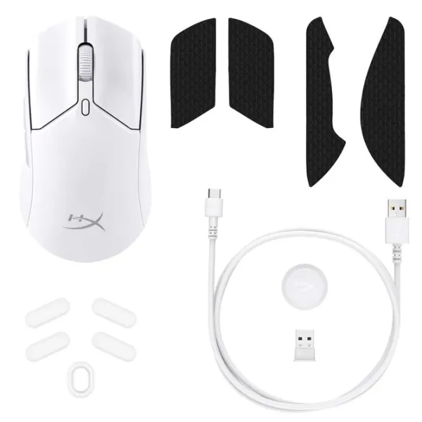 Mouse HyperX Pulsefire Haste 2 Bluetooth, USB/ White photo 8