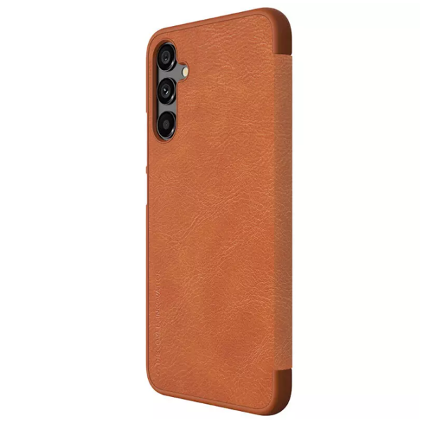Husă pentru smartphone Samsung Galaxy A34 Nillkin/ Flip Cover/ Piele/ Brown photo 2