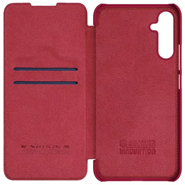 Husă pentru smartphone Samsung Galaxy A34 Nillkin/ Flip Cover/ Piele/ Red photo 6