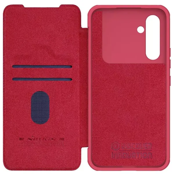 Чехол для смартфона Samsung Galaxy A54 Nillkin/ Flip Cover/ Кожа/ Красный photo 6 Чехол для смартфона Samsung Galaxy A54 Nillkin/ Flip Cover/ Кожа/ Красный photo 6