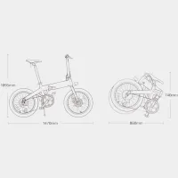 Bicicletă electrică Xiaomi HIMO Z20 20" Urban/ Gray photo 7